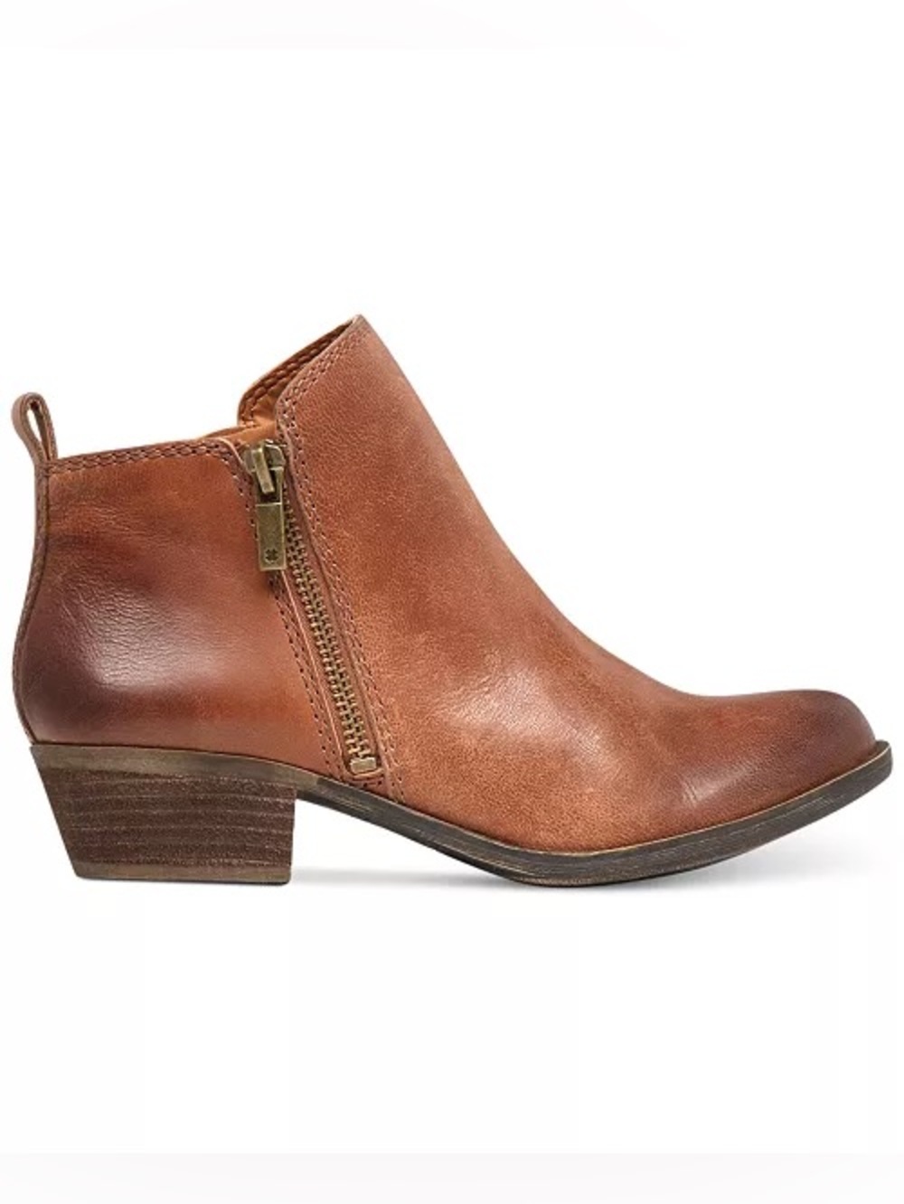 ♥️♥️ Lucky Brand Women's Basel Ankle Booties - Toffee Barillos 12M - Picture 2 of 5